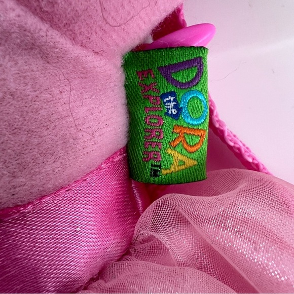 Dora the Explorer Pink Sparkle Ballerina Plush Doll Nick Jr Nickelodeon Backpack - Picture 3 of 4
